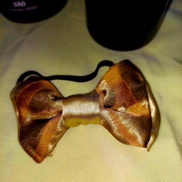 Handmade Gold Bowtie for Boys or Girls - Picture 1 of 3
